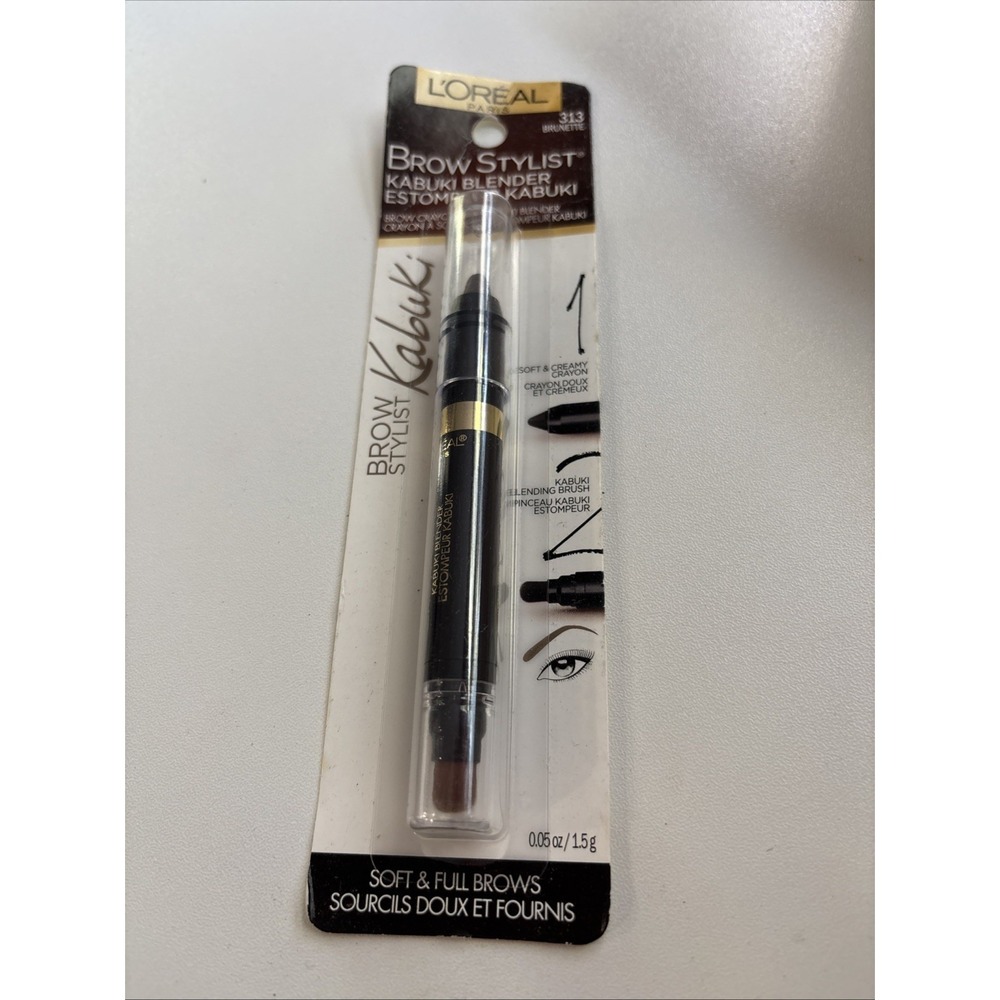 L'Oréal Brow‎ Stylist Kabuki Blender Brow Crayon and Blender 313 Brunette 1.5g